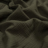 Double Cotton Gauze - Olive - Talamanca Collection