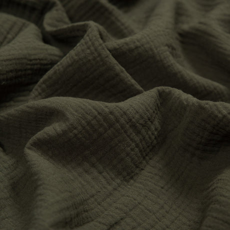 Double Cotton Gauze - Olive - Talamanca Collection