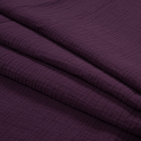 Double Cotton Gauze - Plum - Talamanca Collection