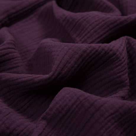 Double Cotton Gauze - Plum - Talamanca Collection
