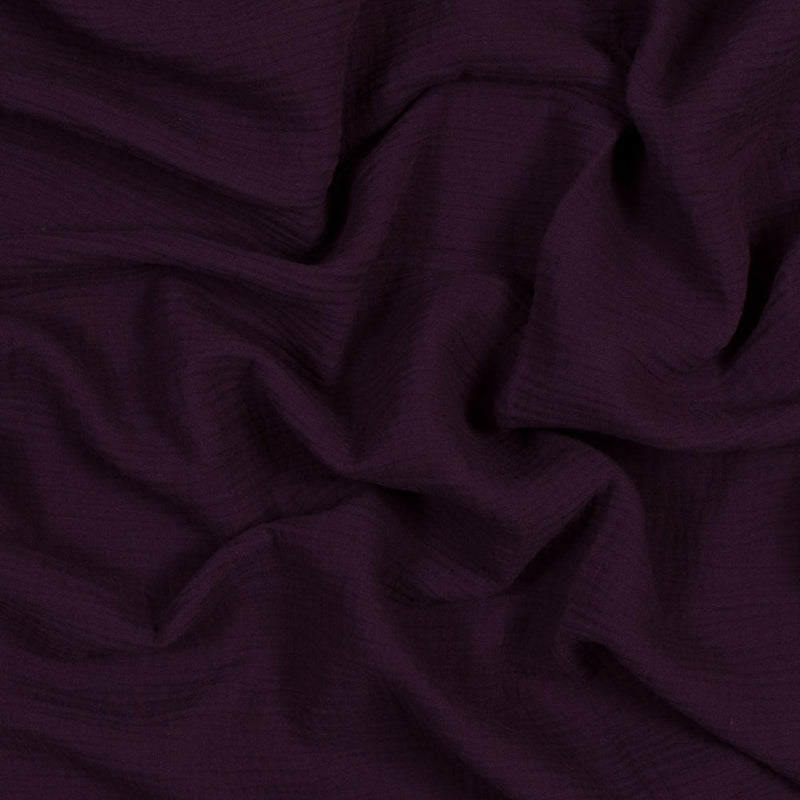 Double Cotton Gauze - Plum - Talamanca Collection