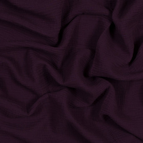 Double Cotton Gauze - Plum - Talamanca Collection
