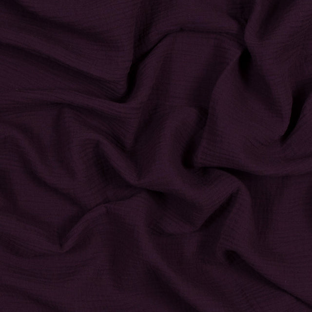 Double Cotton Gauze - Plum - Talamanca Collection