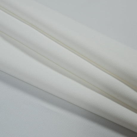 White Stretch Polyester 4-Ply Crepe