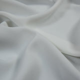 White Stretch Polyester 4-Ply Crepe