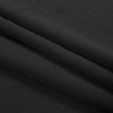 Black Stretch Polyester 4-Ply Crepe