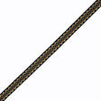 Black and Yellow Geometric Jacquard Ribbon - 0.5"