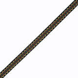 Black and Yellow Geometric Jacquard Ribbon - 0.5"