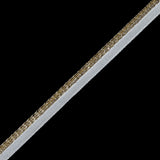 Gold Metallic Cord with White Lip - 0.25"