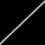 Gold Metallic Cord with White Lip - 0.25"