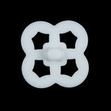Italian White Decorative Plastic Button - 44L/28mm