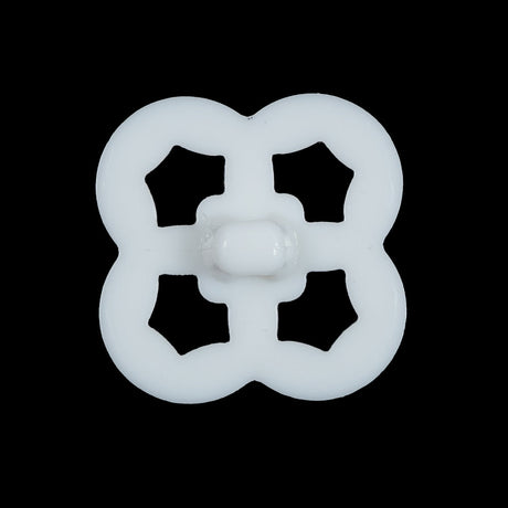 Italian White Decorative Plastic Button - 44L/28mm
