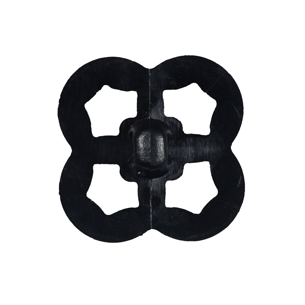 Italian Black Decorative Plastic Button - 44L/28mm