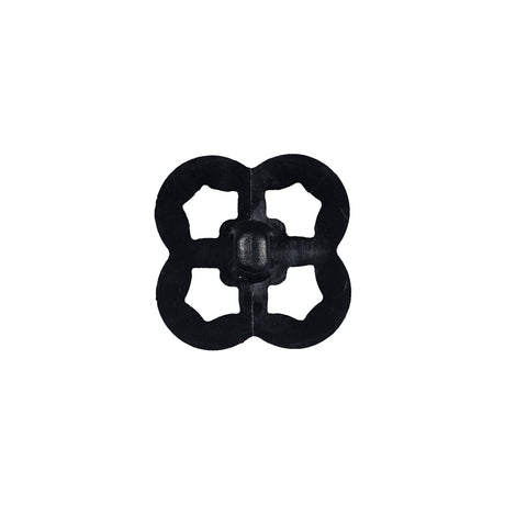 Italian Black Decorative Plastic Button - 36L/23mm