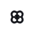 Italian Black Decorative Plastic Button - 36L/23mm