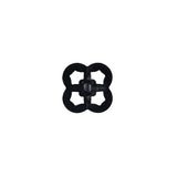 Italian Black Decorative Plastic Button - 20L/12.5mm