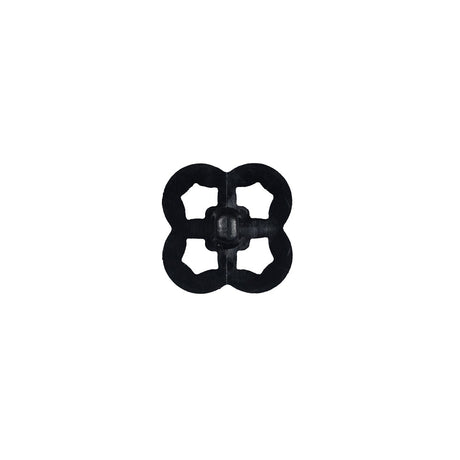 Italian Black Decorative Plastic Button - 20L/12.5mm