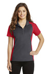 Sport-Tek® Women's Colorblock Micropique Sport-Wick Polo Stylish Moisture Wicking