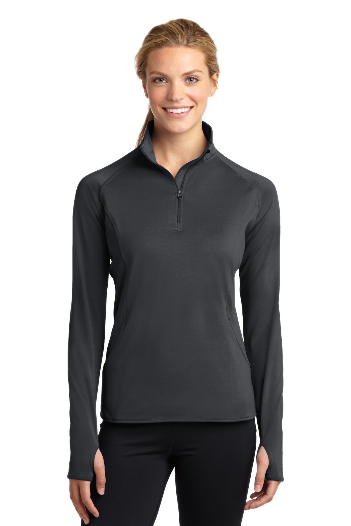 Sport-Tek® Women's Sport-Wick Stretch 1/4-Zip Pullover for Year-Round Comfort