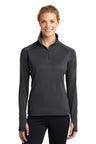 Sport-Tek® Women's Sport-Wick Stretch 1/4-Zip Pullover for Year-Round Comfort