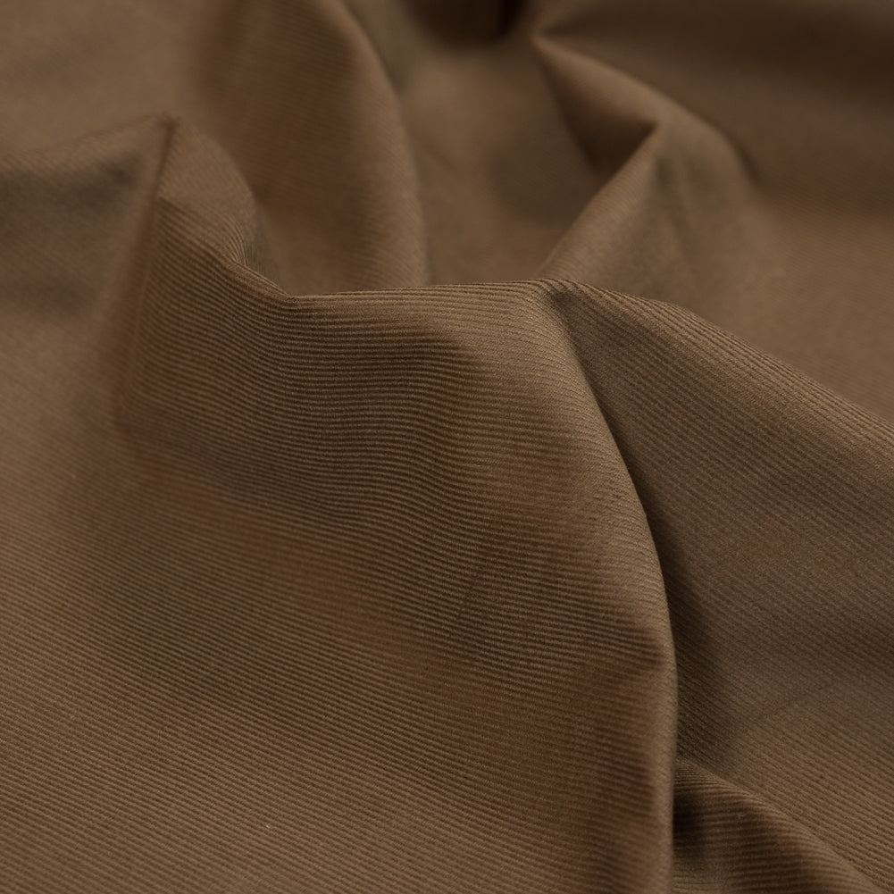 Featherwale Cotton Corduroy - Khaki - Dawn Collection