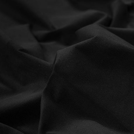Featherwale Cotton Corduroy - Black - Dawn Collection