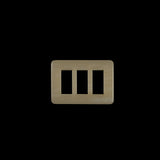 Ivory Rectangular Plastic Buckle - 1.5"