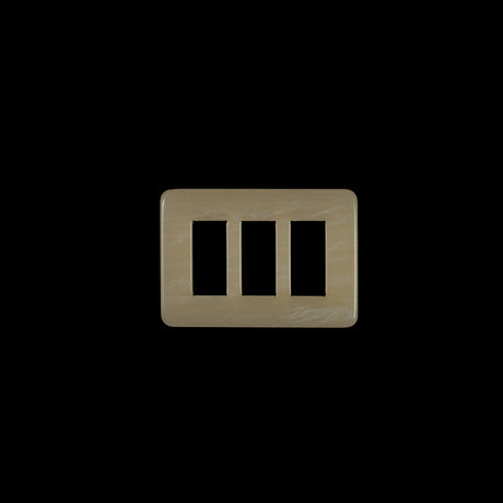 Ivory Rectangular Plastic Buckle - 1.5"