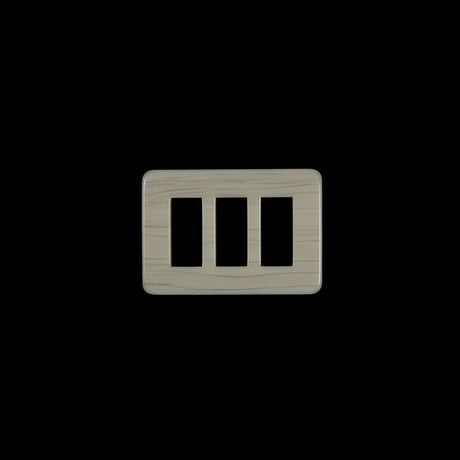 Ivory Rectangular Plastic Buckle - 1.5"