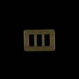 Dark Gold Rectangular Plastic Buckle - 1.5"