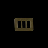 Dark Gold Rectangular Plastic Buckle - 1.5"