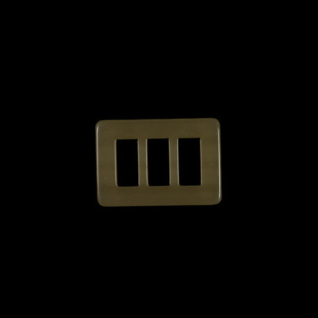 Dark Gold Rectangular Plastic Buckle - 1.5"
