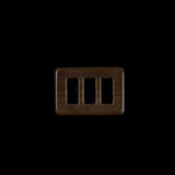 Amber Rectangular Plastic Buckle - 1.5"