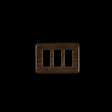 Amber Rectangular Plastic Buckle - 1.5"