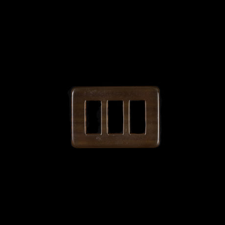 Amber Rectangular Plastic Buckle - 1.5"