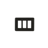 Black Rectangular Plastic Buckle - 1.5"