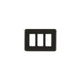 Black Rectangular Plastic Buckle - 1.5"