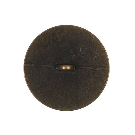 Italian Antique Gold Floral Metal Shank Back Button - 40L/25.5mm