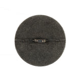 Italian Dark Silver Floral Metal Shank Back Button - 40L/25.5mm