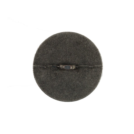 Italian Dark Silver Floral Metal Shank Back Button - 36L/23mm