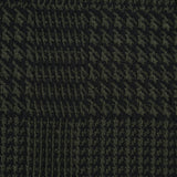 Olive and Black Glen Plaid Stretch Brocade