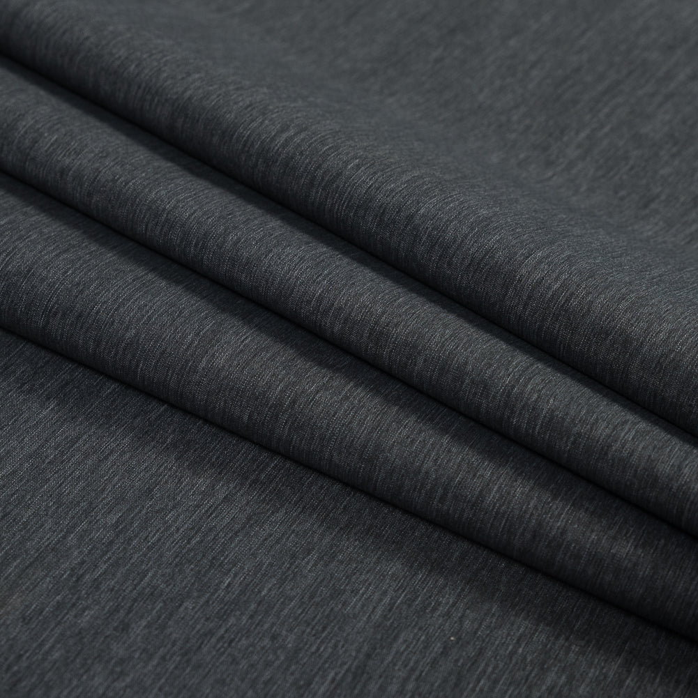 Gray Striated Stretch Nylon Woven