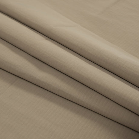 Beige Tonal Striped Nylon Faille