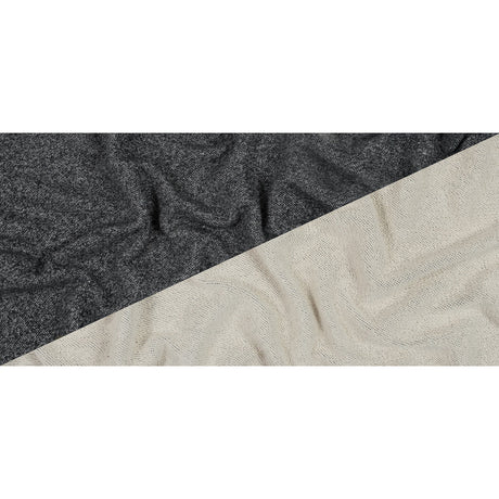 Thick Cotton French Terry - Heather Charcoal
