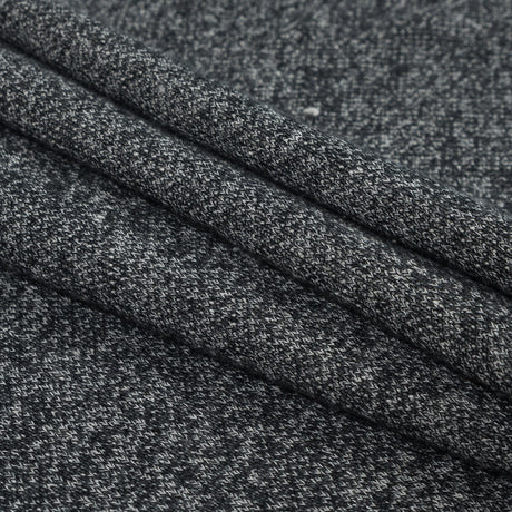 Thick Cotton French Terry - Heather Charcoal
