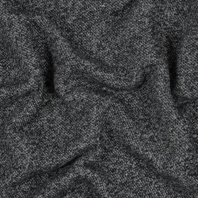 Thick Cotton French Terry - Heather Charcoal
