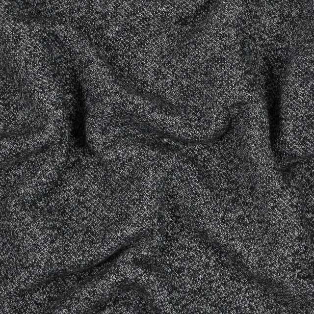 Thick Cotton French Terry - Heather Charcoal