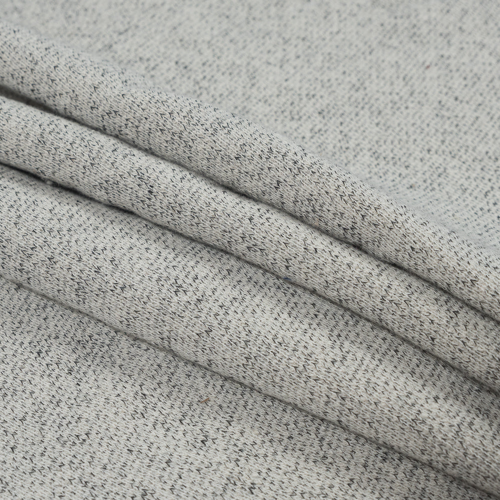 Thick Cotton French Terry - Salt and Pepper