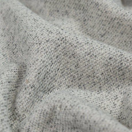 Thick Cotton French Terry - Salt and Pepper