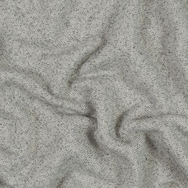 Thick Cotton French Terry - Salt and Pepper